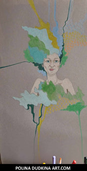 Click to see a larger image of Polina Dudkina's Ukrainian painting for sale...